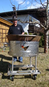 Pfanne geteilt, 80 cm – Bild 3